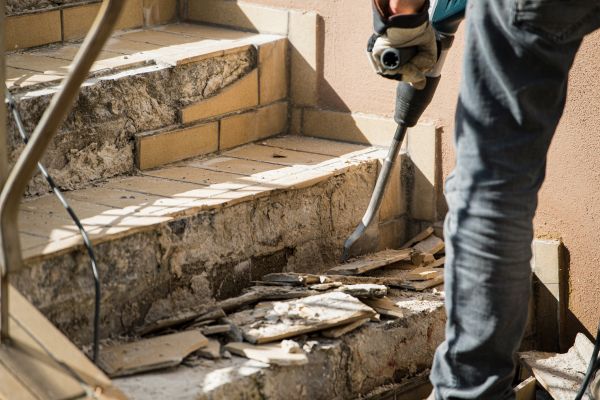 Concrete Stair Demolition in New Orleans